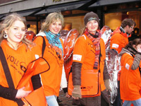 Fußgruppe von VOLL ist OUT an Rosenmontag