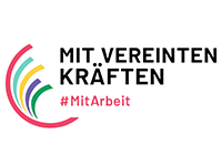 Logo mit Schriftzug: 'Mit vereinten Kräften'