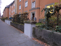 Einfriedigung am Baublock Wiener Straße/Lönsstraße nach der Instandsetzung