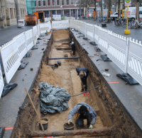 Archäologische Untersuchung eines Leitungsgrabens am Domplatz 2013