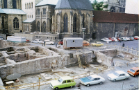 Ausgrabungen 1975 vor dem Bau der Bischöflichen Darlehenskasse