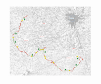 Karte mit Verlauf der Landwehren