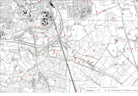 Ausschnitt aus der Fundstellenkartierung