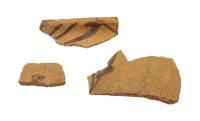 Keramikfragmente eines bemalten Bechers aus dem zweiten Drittel des 12. Jahrhunderts