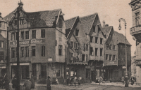 Ansichtskarte mit dem Drubbel vor dem Abriss von 1906