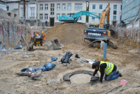 Hölzernes Brunnenring-Fundament