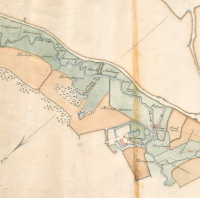 Die Hofanlage Kump auf einem Plan aus dem Jahr 1819