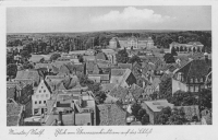 Blick von der Überwasserkirche auf das Schloss