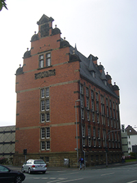 Das Magazingebäude des Staatsarchivs