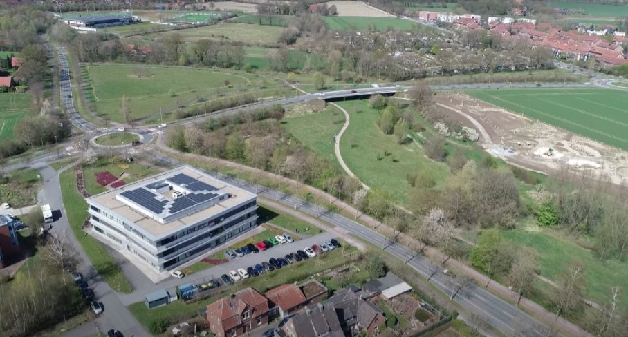Drohnenflug über Münsters Wissensquartiere 2022