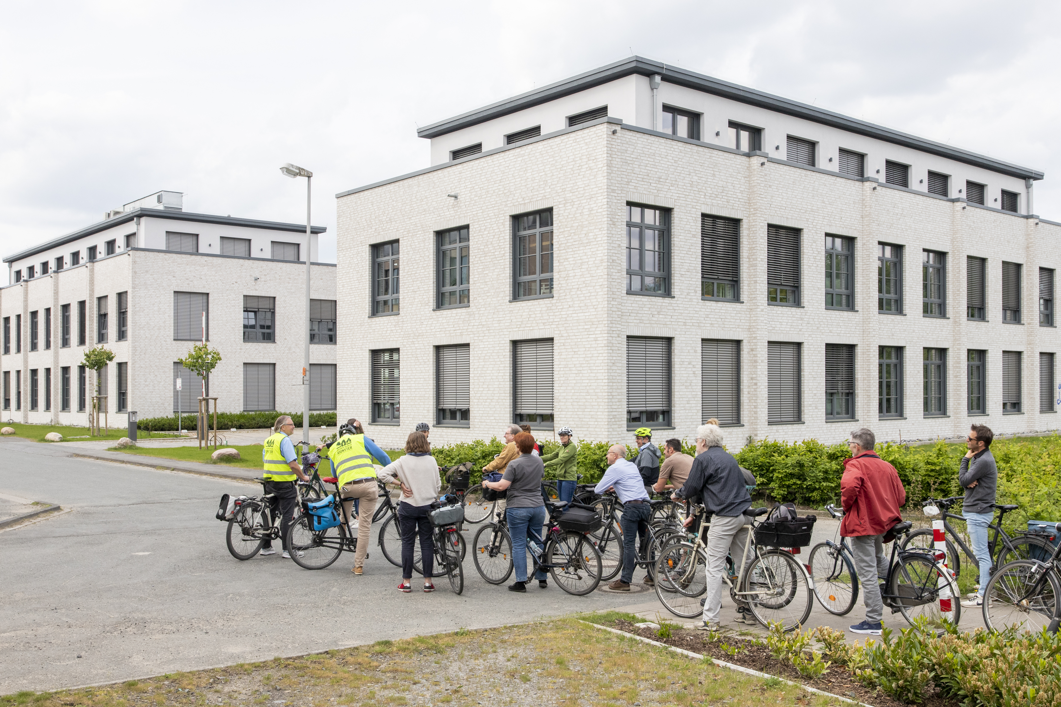 Gruppe von Radfahrenden