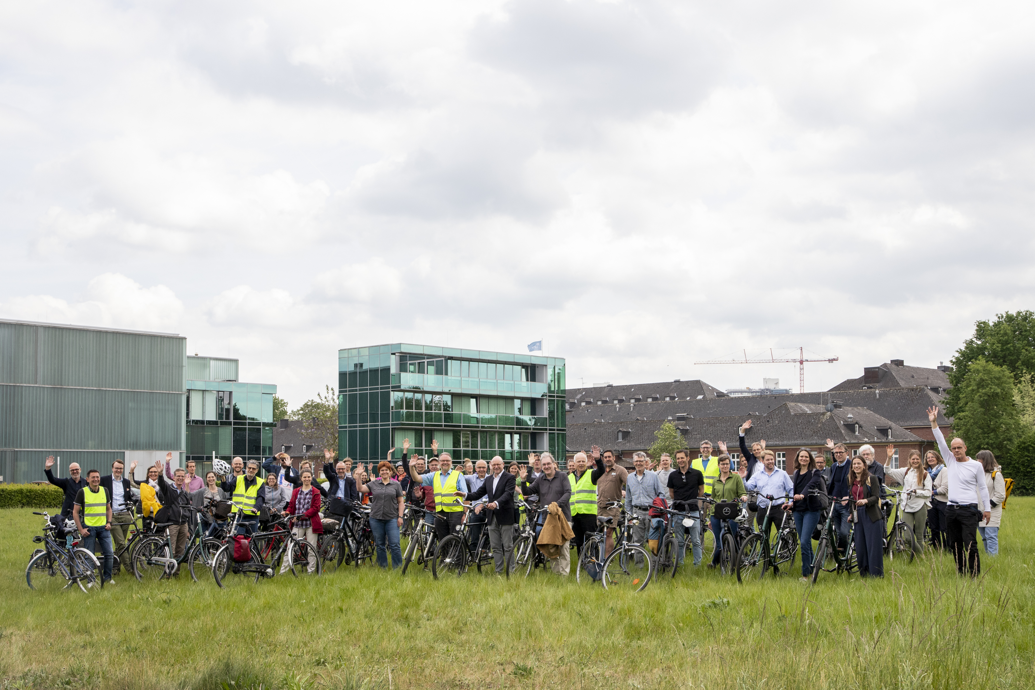 Gruppenbild der Fahrradexkursion