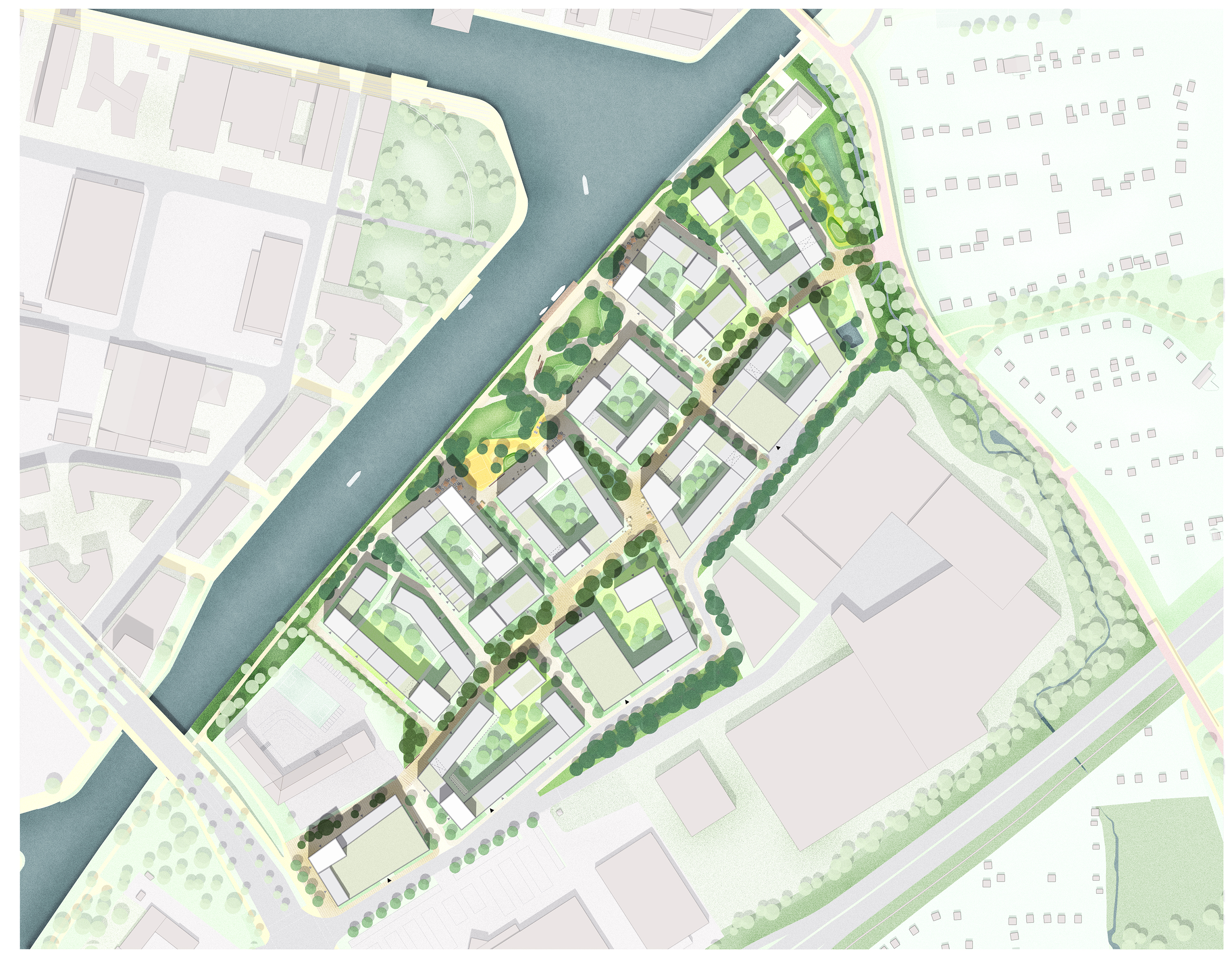 Lageplan des Quartiers an der Theodor-Scheiwe-Straße