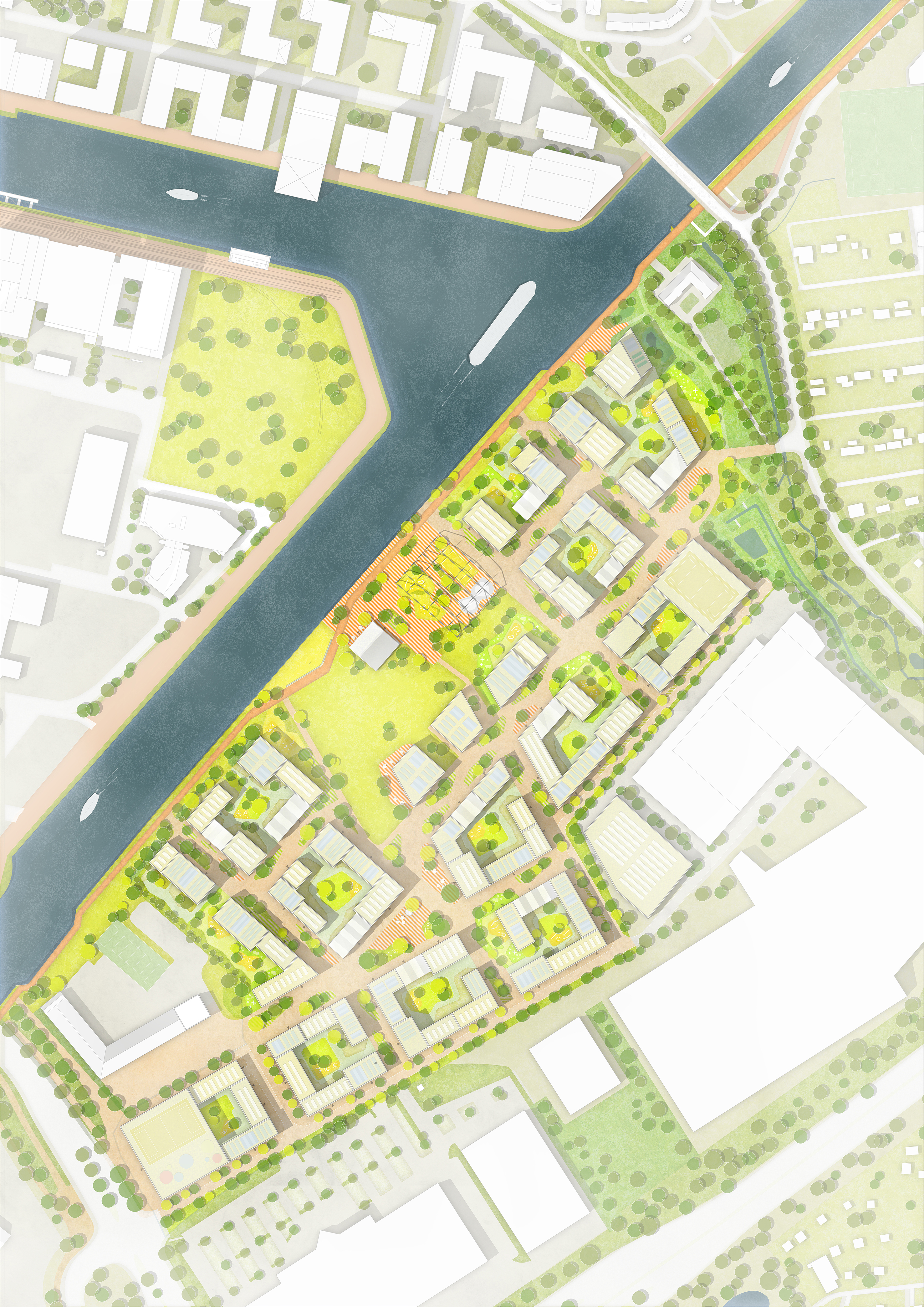 Lageplan des Quartiers an der Theodor-Scheiwe-Straße
