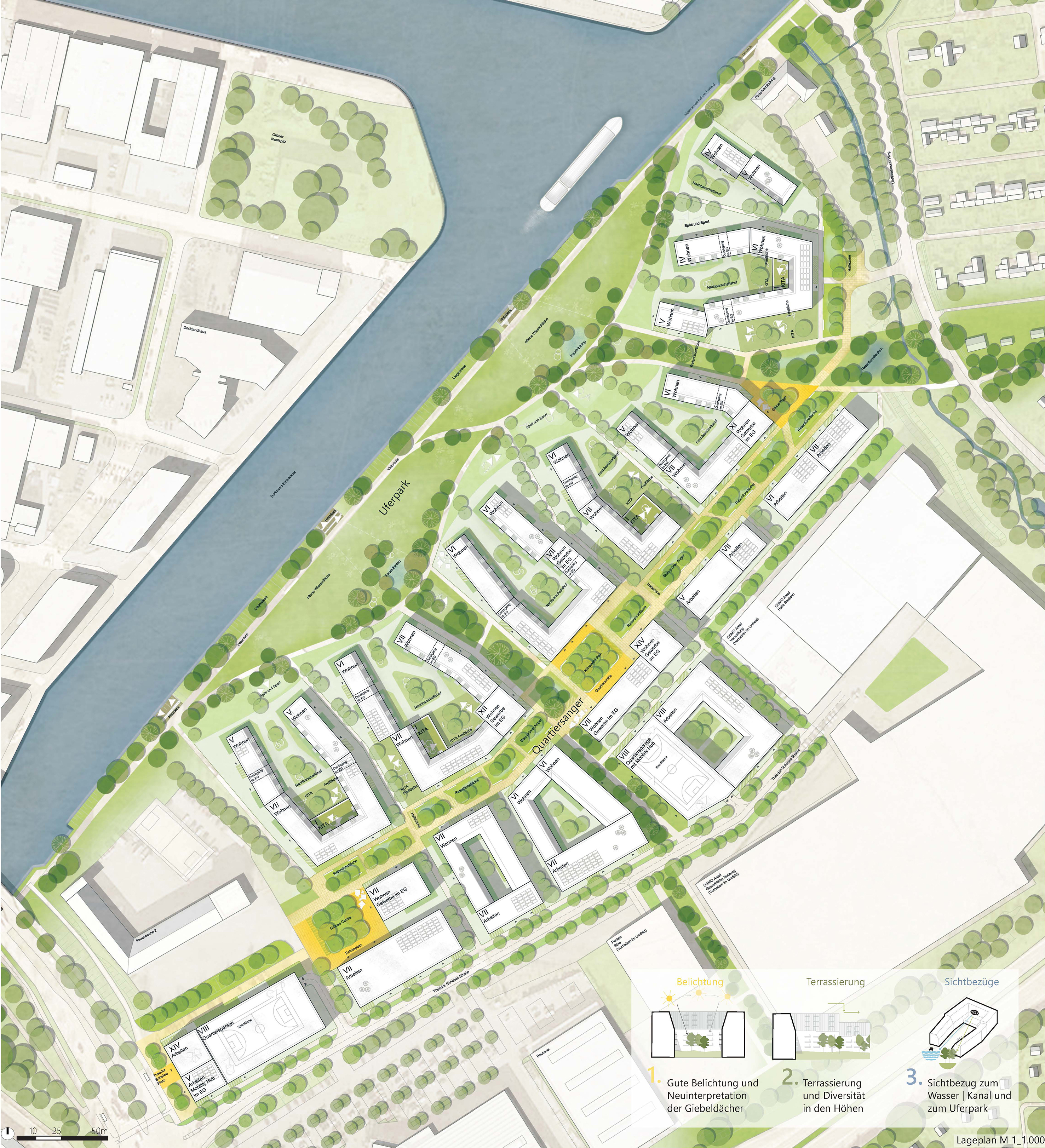 Lageplan des Quartiers an der Theodor-Scheiwe-Straße