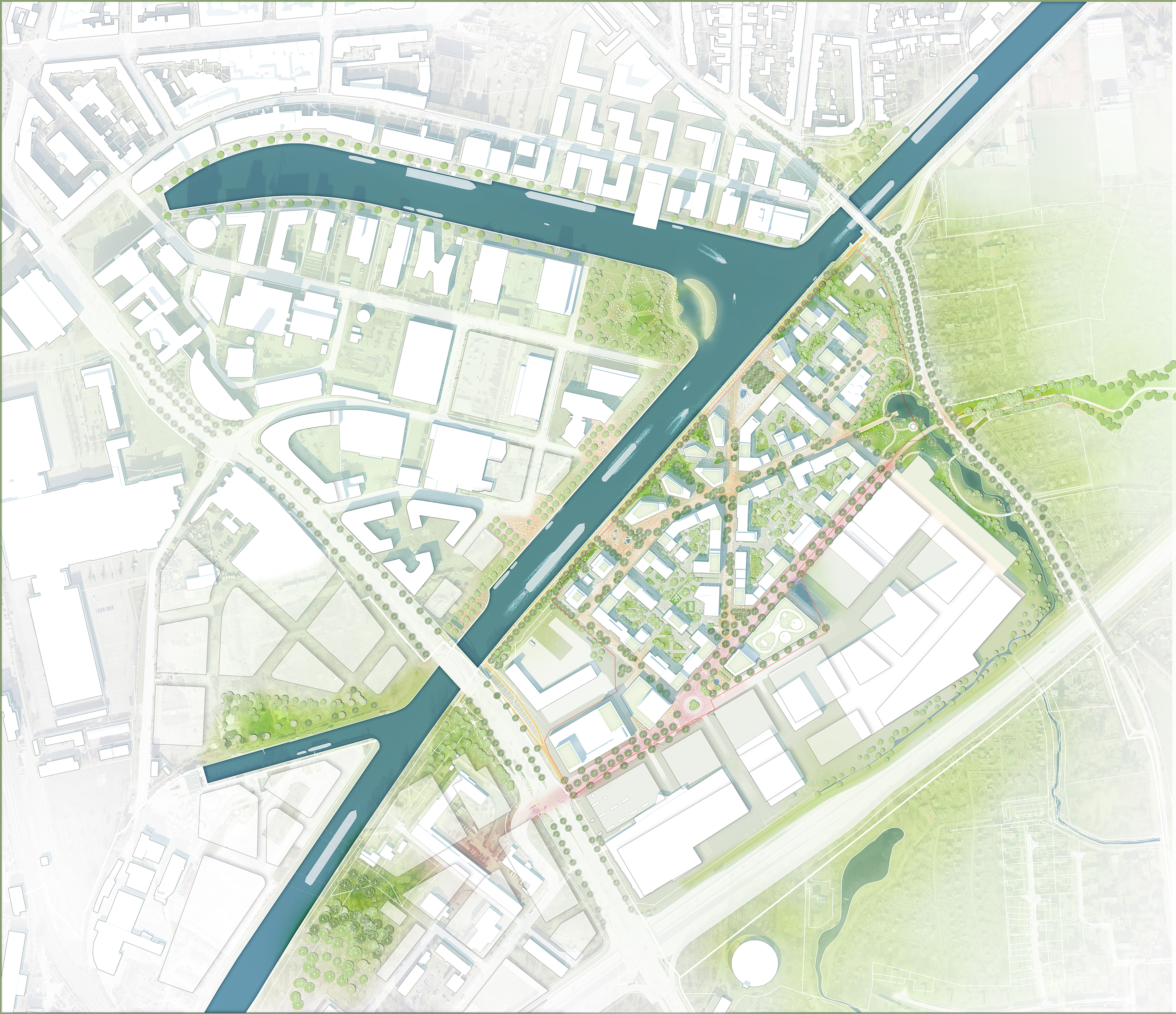 Lageplan des Quartiers an der Theodor-Scheiwe-Straße