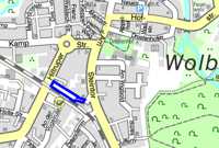 Stadtplanausschnitt mit dem Bereich des Bebauungsplans Stadtplanausschnitt mit dem Bereich des Bebauungsplans