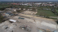 Blick auf die Baustelle auf dem Gelände der ehemaligen Oxford-Kaserne.