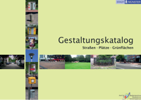 Titelseite vom Gestaltungskatalog Straßen, Plätze, Grünflächen