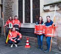 Die Projektgruppe am Rathaus