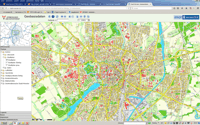 Abbildung: Ein Beispiel aus dem GIS, der Stadtplan