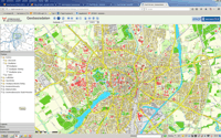 Abbildung: Kartenserver mit Stadtplan