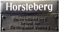 Abbildung: Straßenschild vom Horsteberg