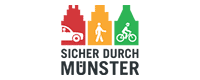 Grafik mit Schriftzug "Sicher durch Münster"