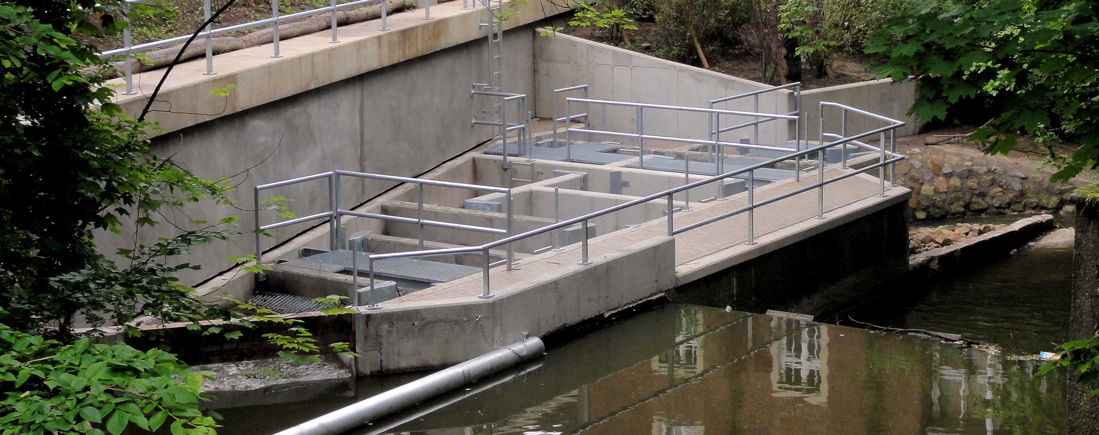 Fischtreppe am Wehr Badestraße