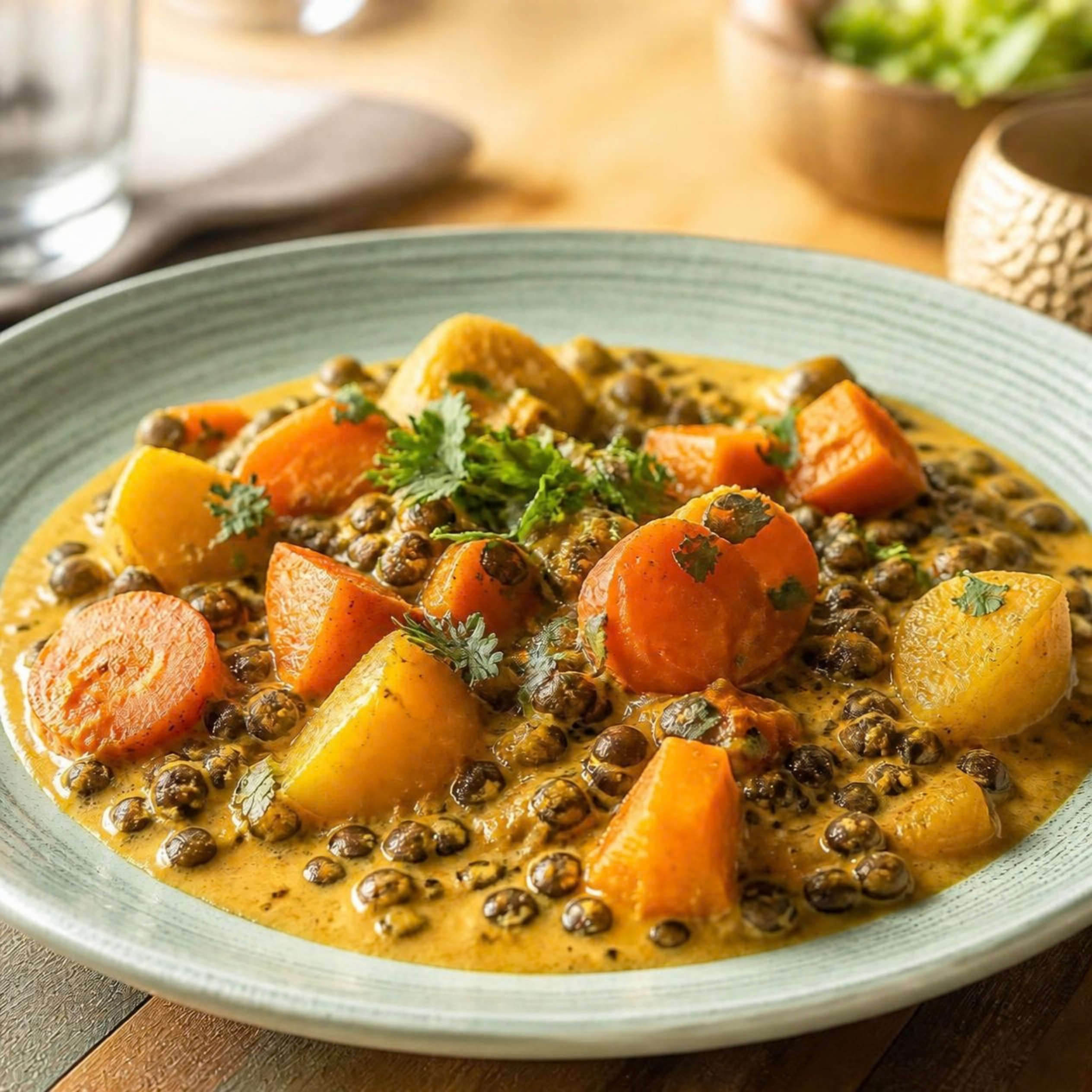 Belugalinsen-Curry