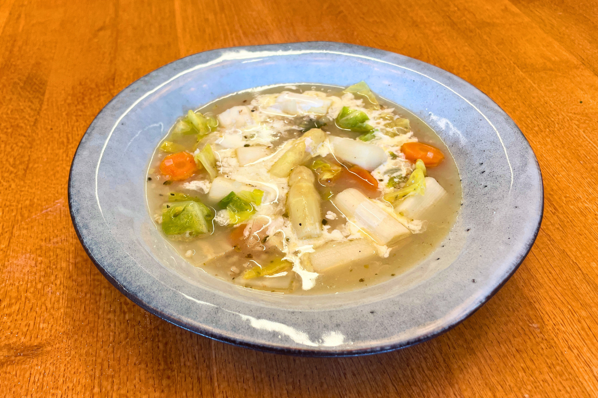 Münster is(s)t gut - Cremige Gerstensuppe mit Spargel