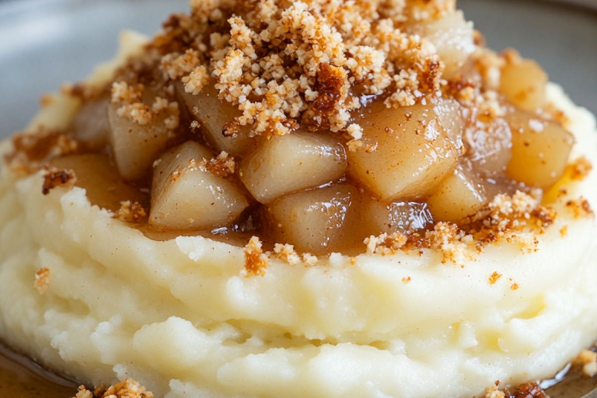 KI-generiertes Gericht Himmel und Erde