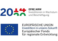 Logo EFRE (Europäischer Fond für regionale Entwicklung) NRW und EU