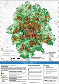 Die Planungshinweiskarte macht besonders hitzebelastete Wohn- und Arbeitsbereiche sichtbar