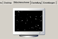 Das Bild eines Bildschirmschoners.