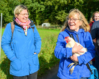 Die Tour Landwirtschaft fürs Klima zu Besuch bei Ökullus. Foto: Stadt Münster /  Moeller