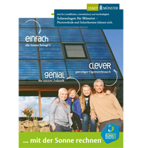 Titel der Broschüre "Solaranlagen für Münster" Foto