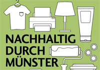 Nachhaltig durch Münster Das Titelblatt des Readers "Nachhaltig durch Münster".