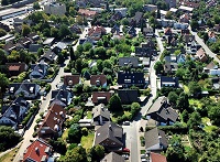 Münster von oben bei Sonnenschein
