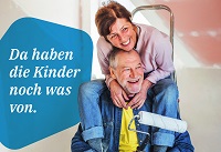 Motiv Förderprogramm: "Da haben die Kinder noch was von - Energetisch sanieren. Förderung nutzen."