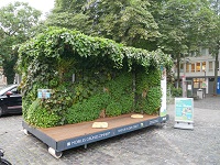 Das Mobile Grüne Zimmer® auf dem Harsewinkelplatz. Das Mobile Grüne Zimmer® auf dem Harsewinkelplatz.