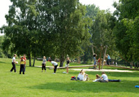 Spielplatz im Wienburgpark; Klick auf das Bild öffnet eine vergrößerte Version