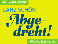 Schlauer heizen und die Heizung herunterdrehen. Motiv der KlimaMischpoke: Schauer heizen - Ganz schön abgedreht.