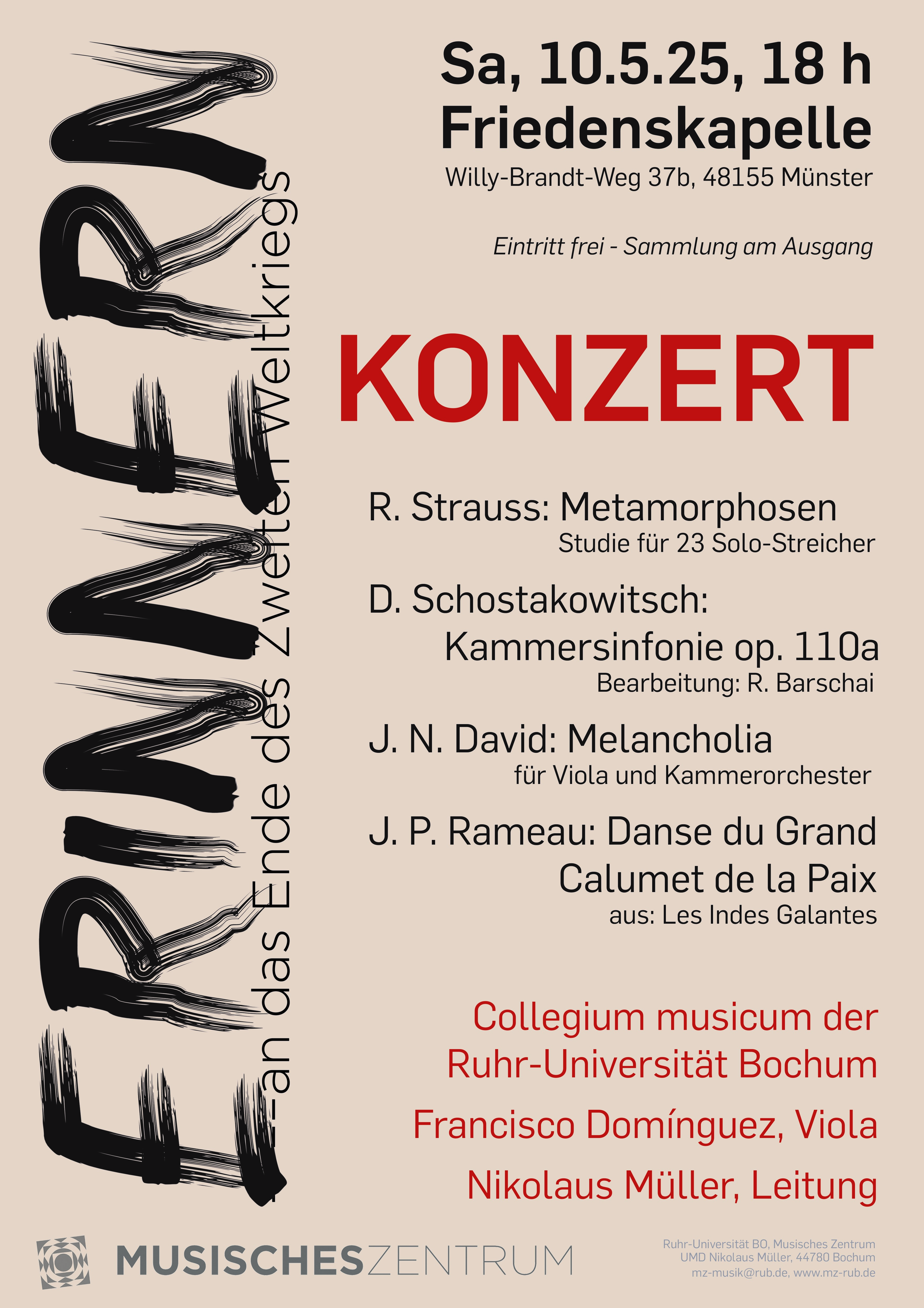 Plakat zum Konzert