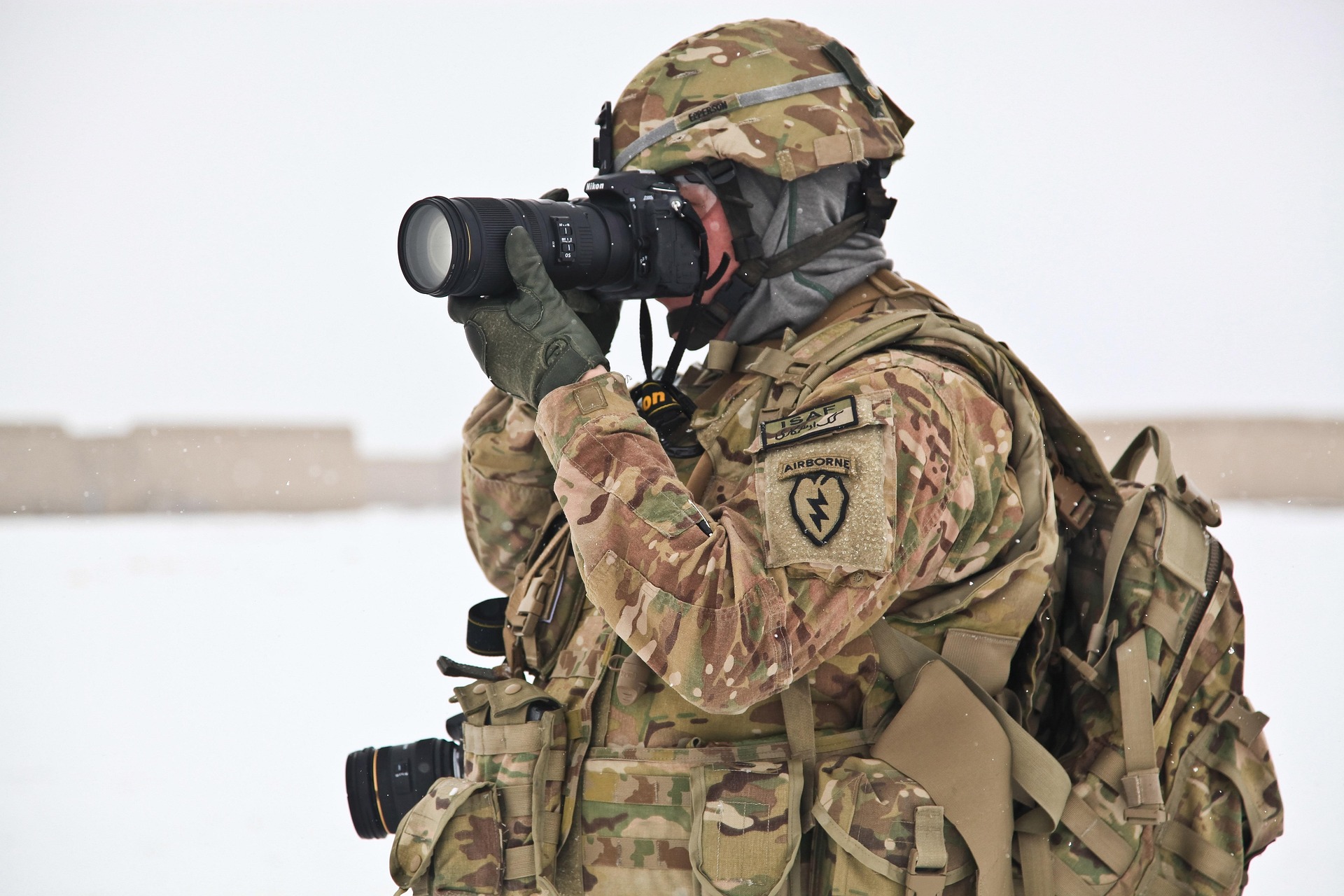 Tarnjacke eines Soldaten