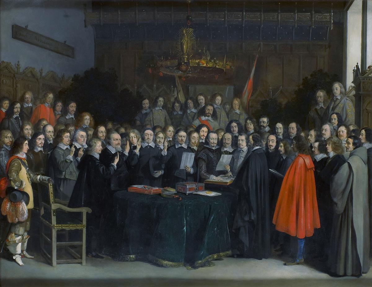 Gemälde vom Friedensschluss in Münster