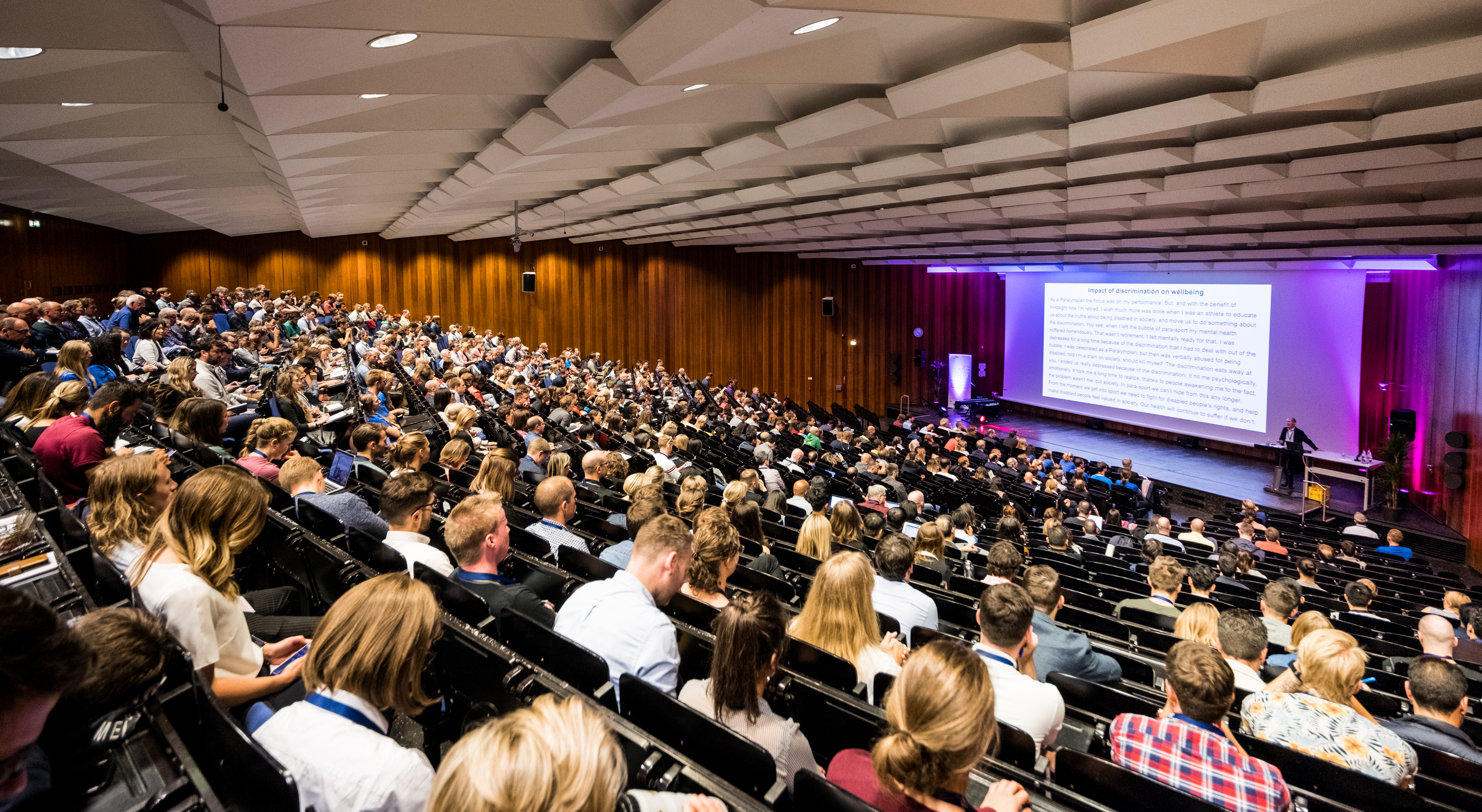 Ein volles Auditorium beim Kongress der European Federation of Sport Psychology (FEPSAC) in Münster.
