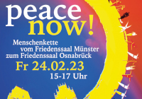 Plakat zur Friedenskette
