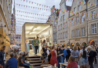 Ausstellung in einem LKW auf dem Prinzipalmarkt