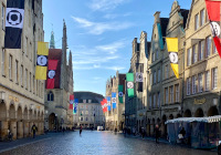 Bunte Fahnen auf dem Prinzipalmarkt Bunte Fahnen auf dem Prinzipalmarkt
